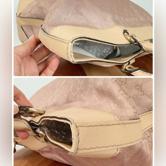 Pre-Owned Gucci Monogram Lovely Heart Top Handle Pink - Picture 10 of 12